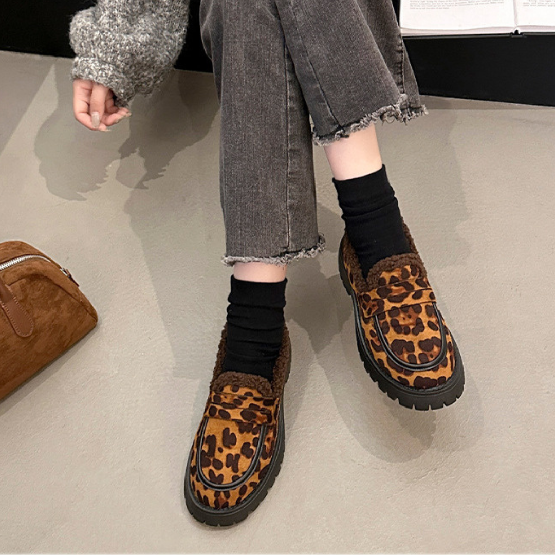 Savanna Leopard Loafers