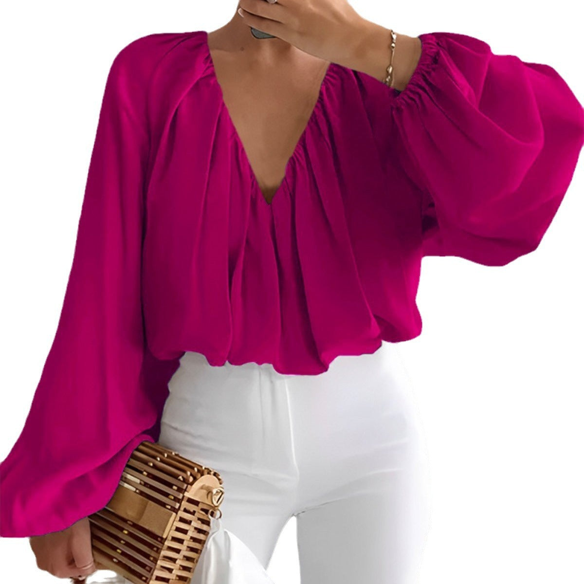 Chemise Femme Ample à Imprimé Tendance