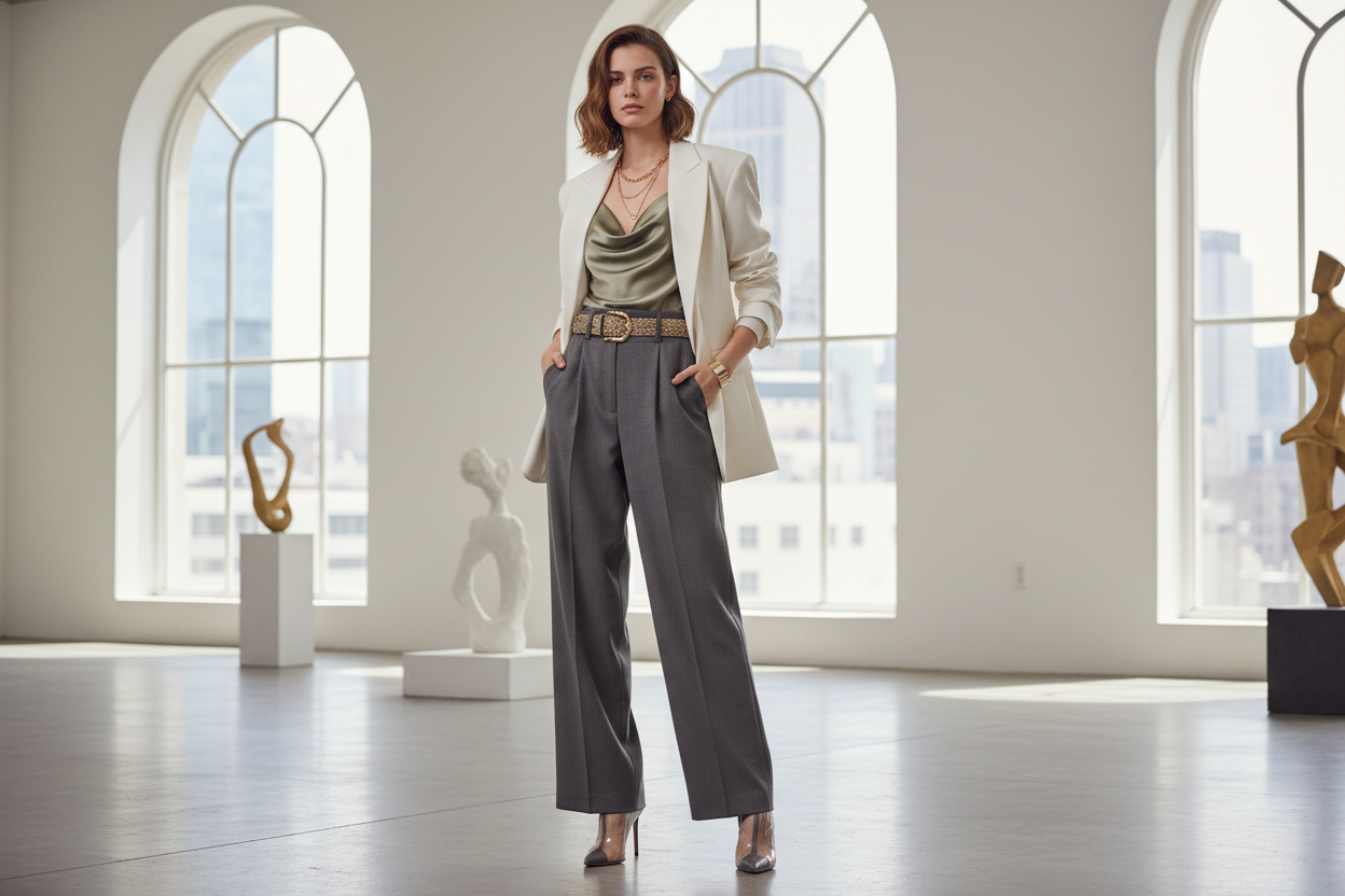 with a women fashion